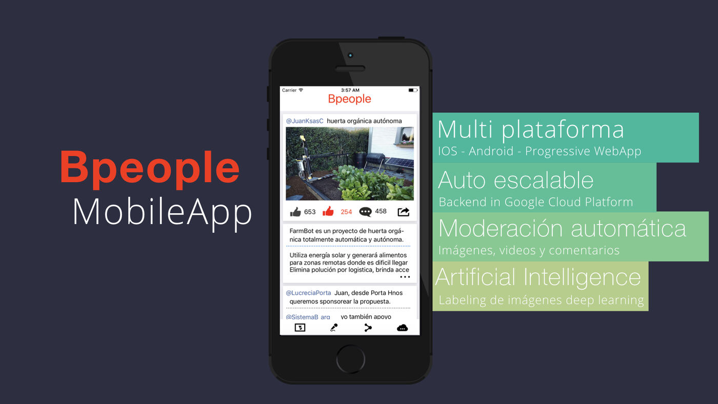 Bpeople mobile app screens